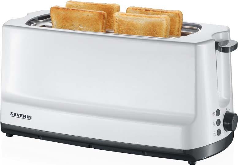 Severin Langschlitztoaster 4 Scheiben AT 2234 ws/gr