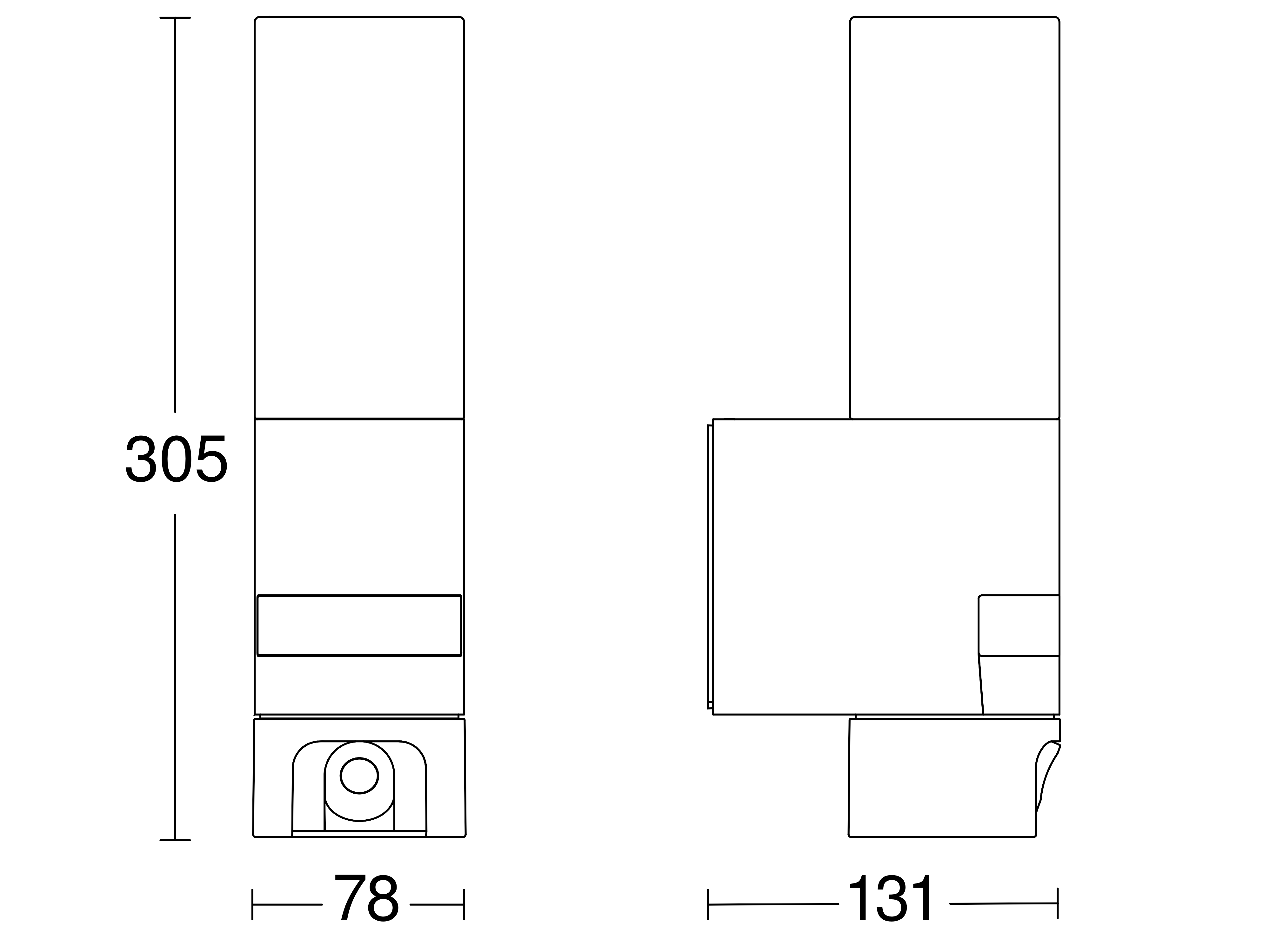 Steinel Sensor-LED-Außenleuchte 131 x 78 x 305 mm L 620 CAM SC 3000K