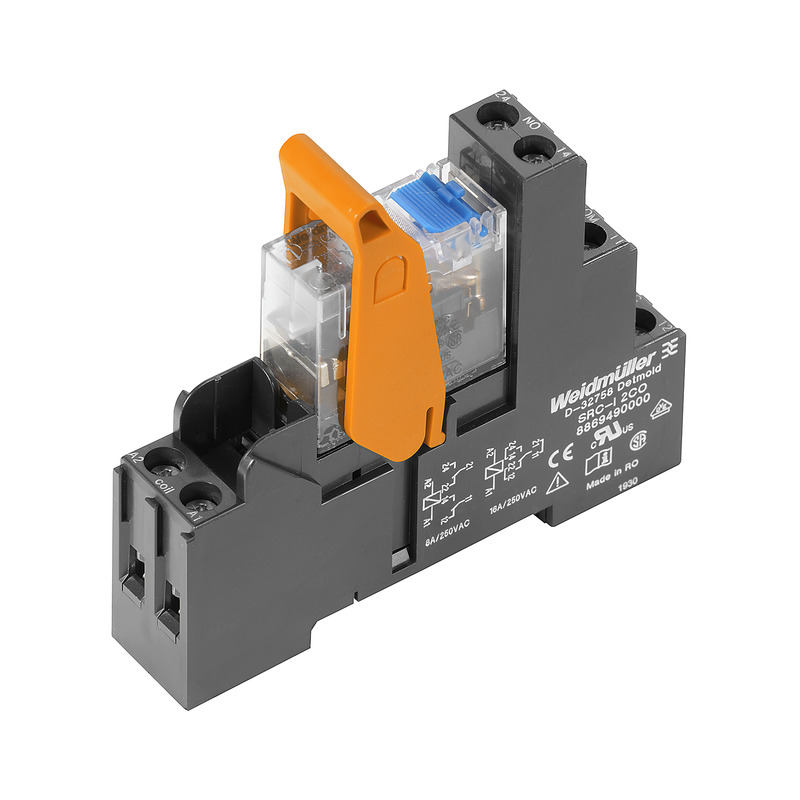 Weidmüller Relaiskoppler m.Prüftaste 24V/16,7mA DC RCIKIT24VDC2CO LD/PB