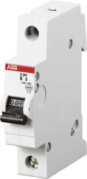 ABB Stotz S&J Sicherungsautomat 6kA 6A B 1p S201-B6