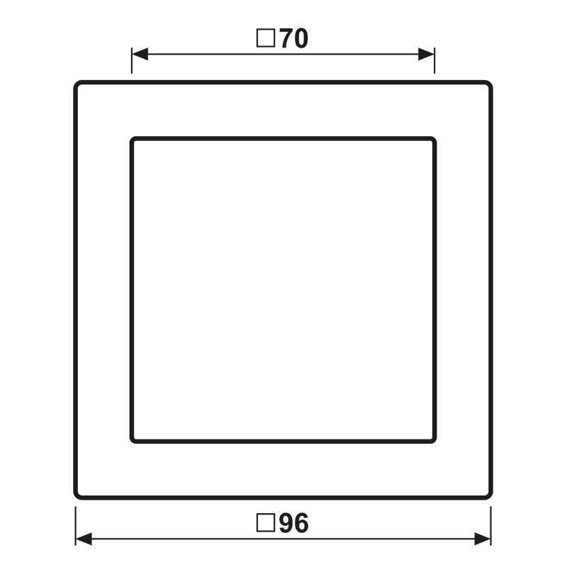 Jung Rahmen 1-fach gr waage/senkrecht LSD 981 LG