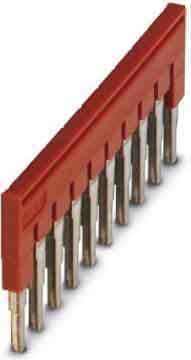 Phoenix Contact Steckbrücke 10-polig, rot FBS 10-6 Phoenix Contact Steckbrücke 10-polig, rot FBS 10-6
