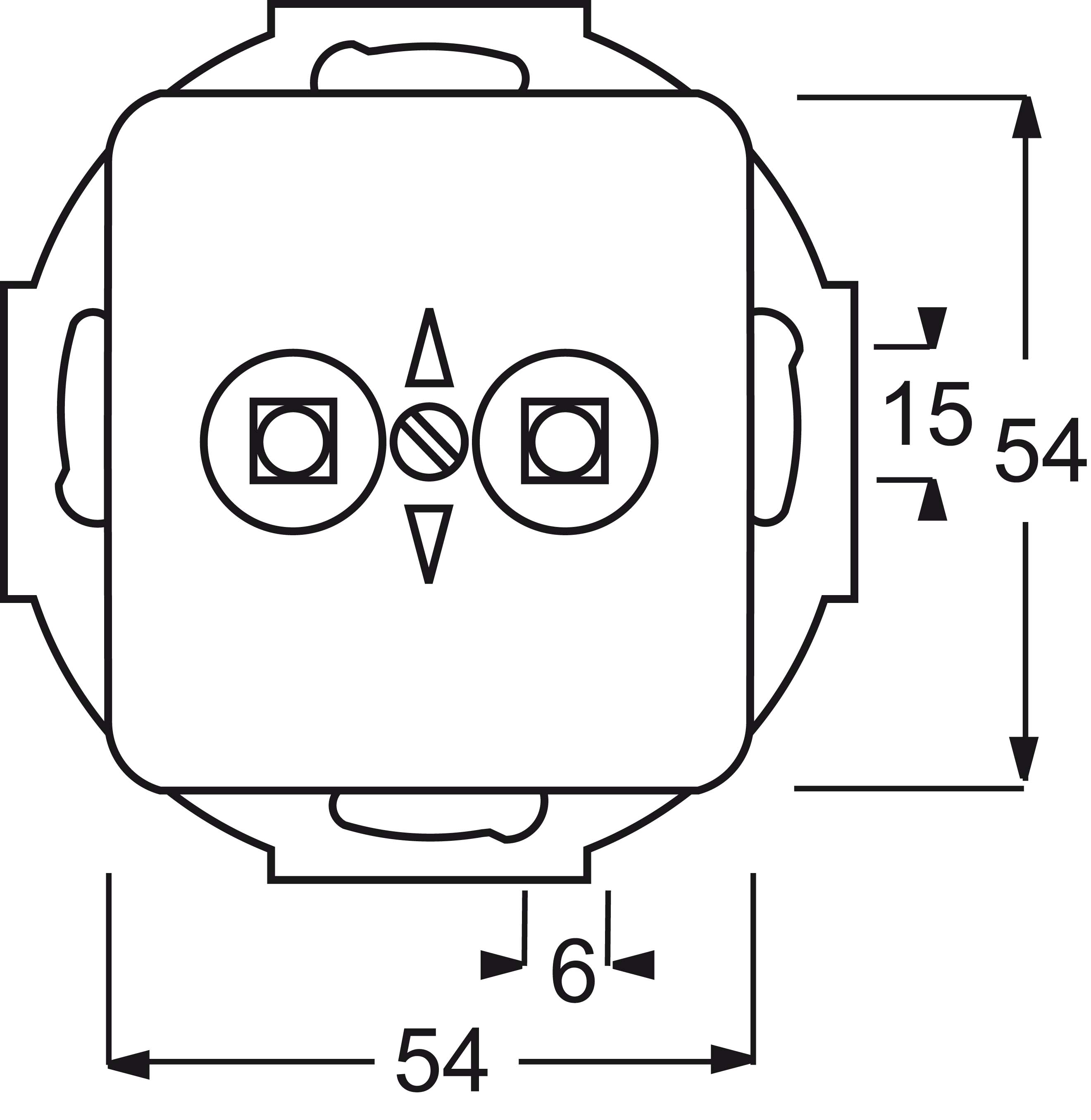 Busch-Jaeger Potentialausgleich ws 2-fach UP 2095 UC-212