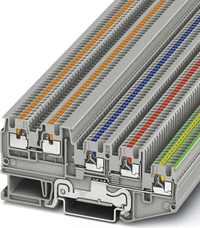 Phoenix Contact Inst.schutzleiterklemme 0,14-1,5qmm, grau PTIO 1,5/S/4-PE