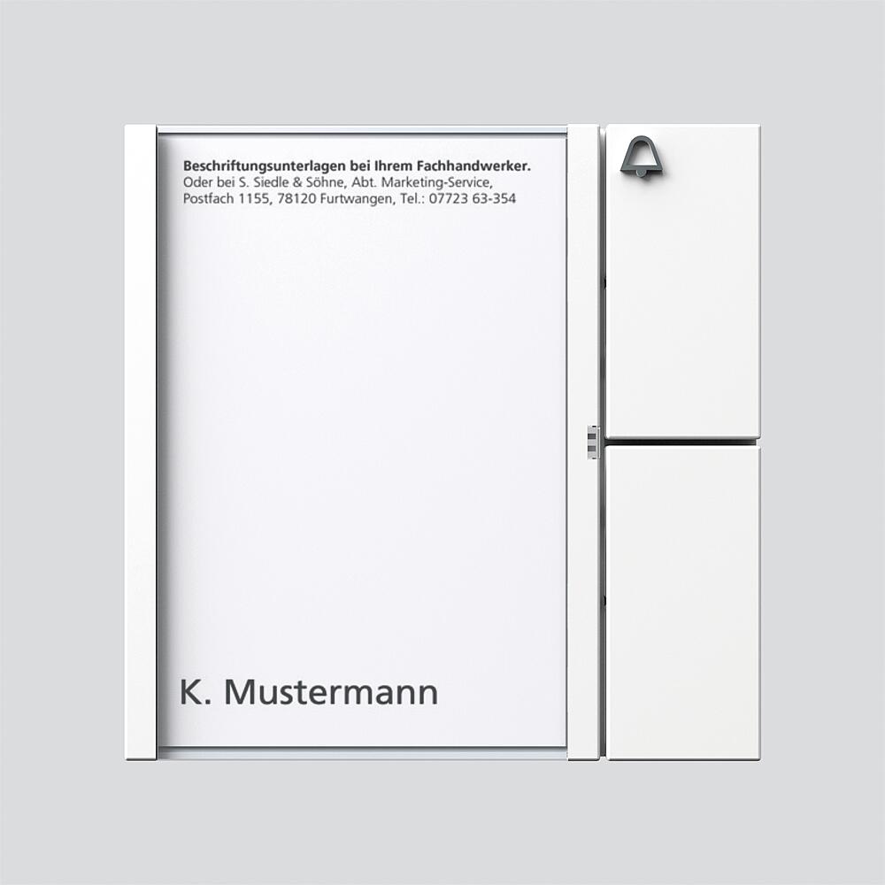 Siedle&Söhne Tasten-Modul weiss TM 612-1 W