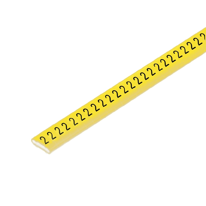 500 STK Weidmüller Kabelmarkierer Zahl 2 gelb 2,5-16 CLI M2-4GE/SW 2 CD