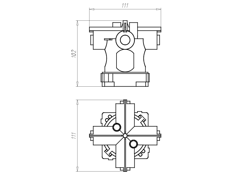 Kaiser Decken-Verbindungsdose 99mm,Auslass 60mm 1245-63