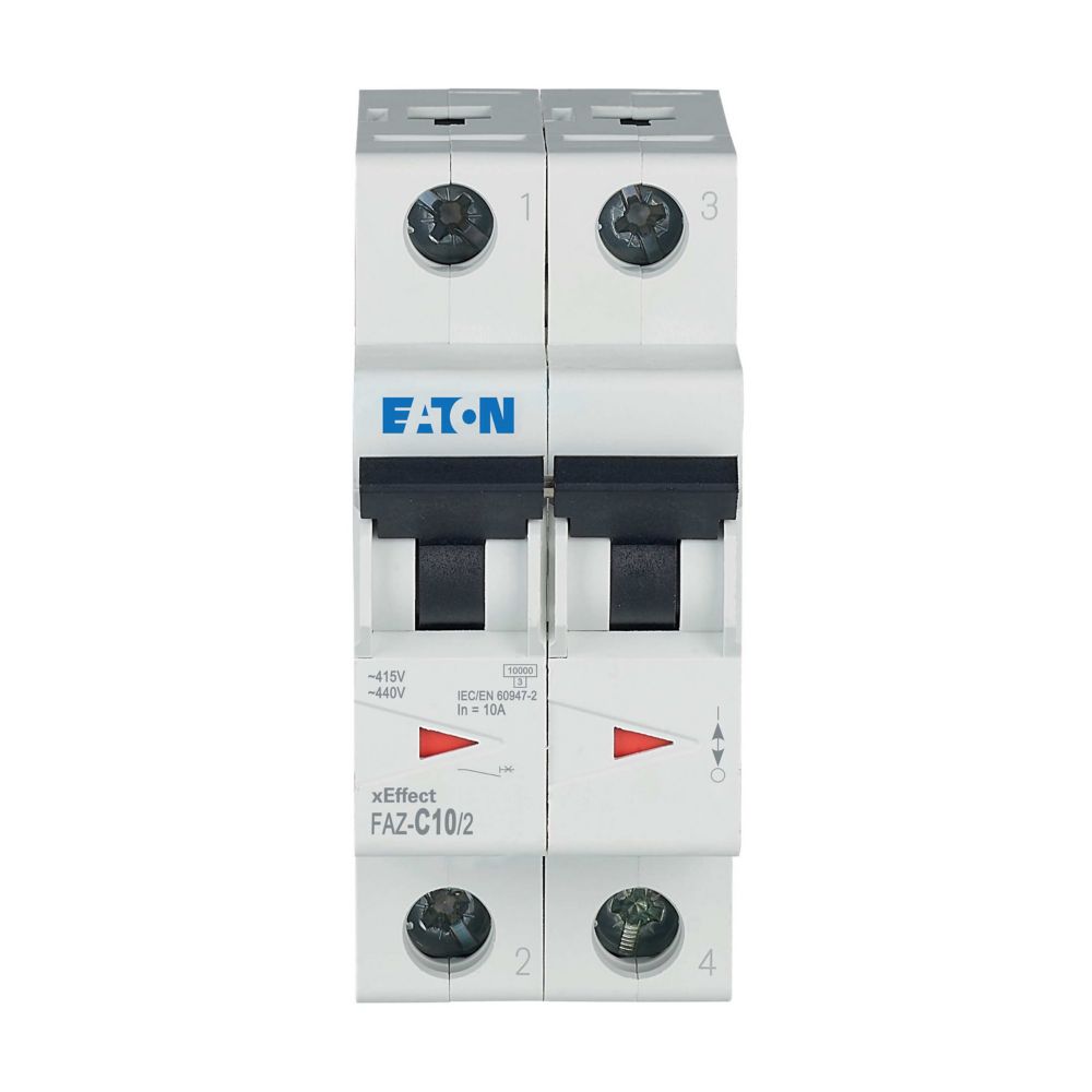Eaton (Moeller) Leitungsschutzschalter C 10A, 2p FAZ-C10/2