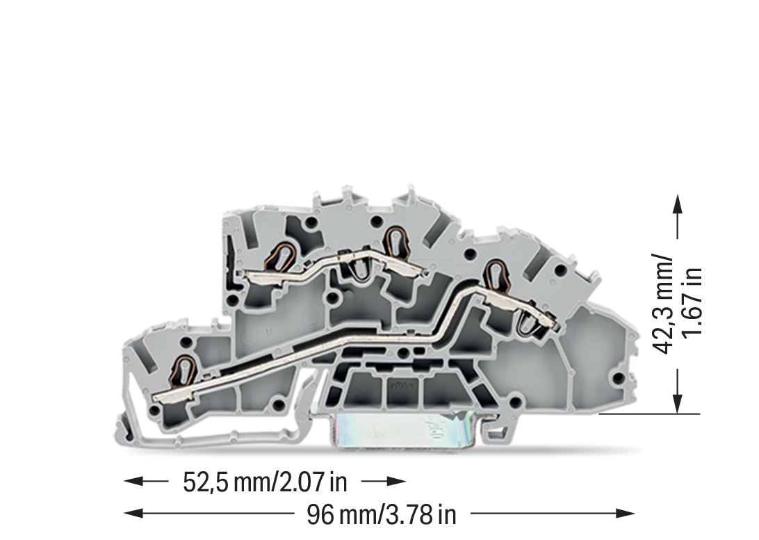 WAGO GmbH & Co. KG Installationsetagenklemme 4mm² L/L grau 2003-7642 WAGO GmbH & Co. KG Installationsetagenklemme 4mm² L/L grau 2003-7642