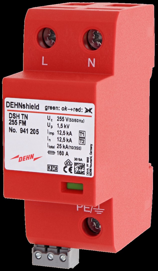 DEHN Kombiableiter DEHNshield Typ 1+2, 1-p. TN Sys DSH TN 255 FM