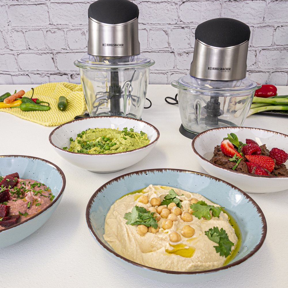 Rommelsbacher Multi Zerkleinerer 500W, 1,5l Glas MZ 500