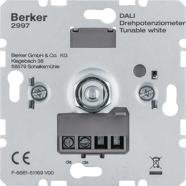 Berker DALI Drehpotenziometer Tunable white 2997