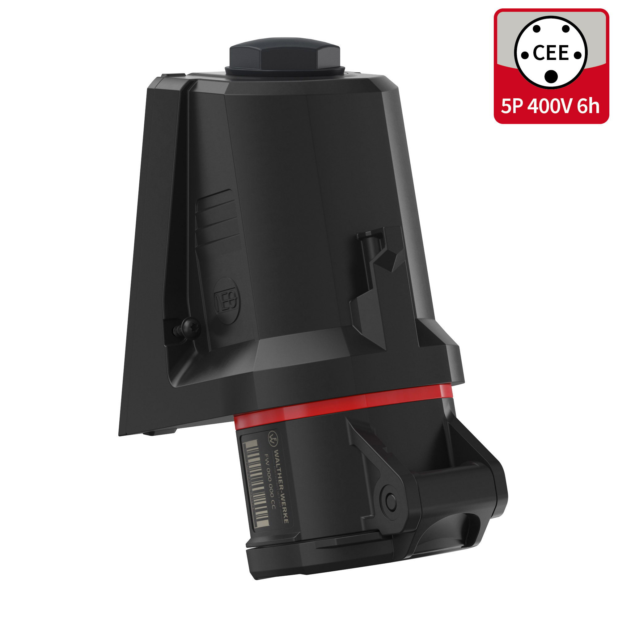 Walther Werke CEE NEO Wandsteckdose 16A 5P 6h IP54 FW110506SK