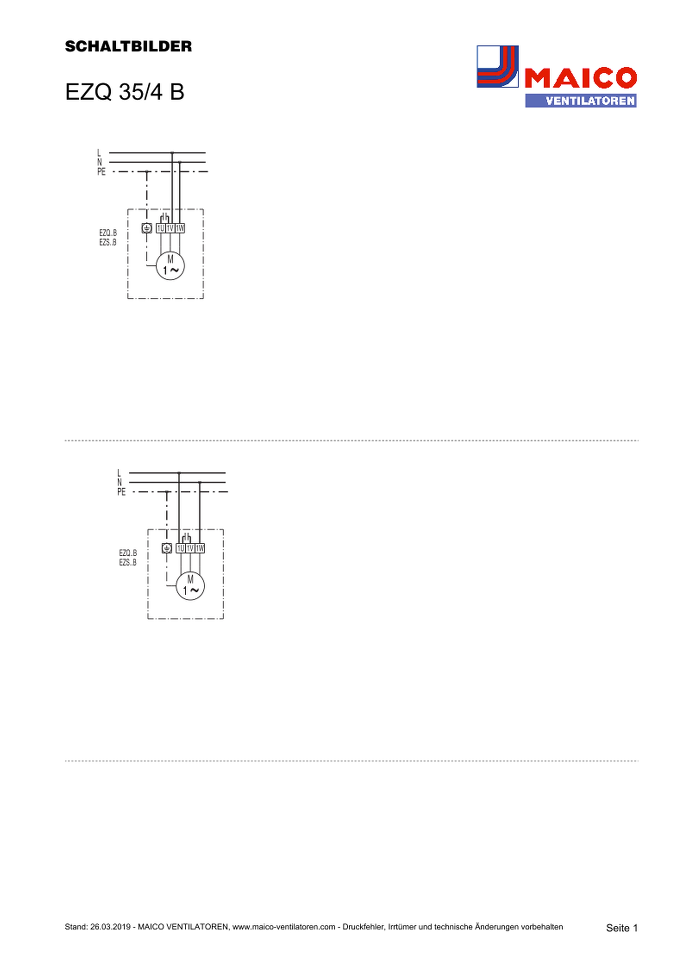 Maico Ventilator 2700cbm/h,115W,IP55 EZQ 35/4 B