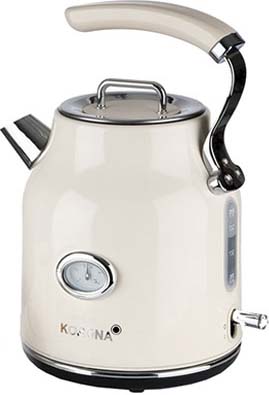 Korona electric Wasserkocher Retro,1,7L,2200W 20666 creme