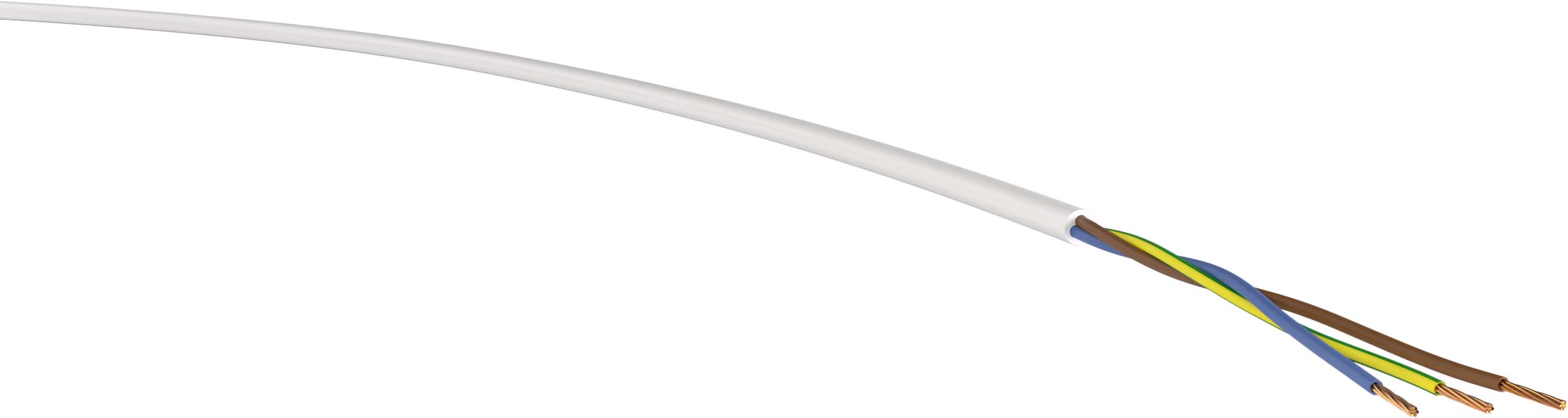 100M H03VV-F 3G0,75 ws Ring Schlauchltg PVC