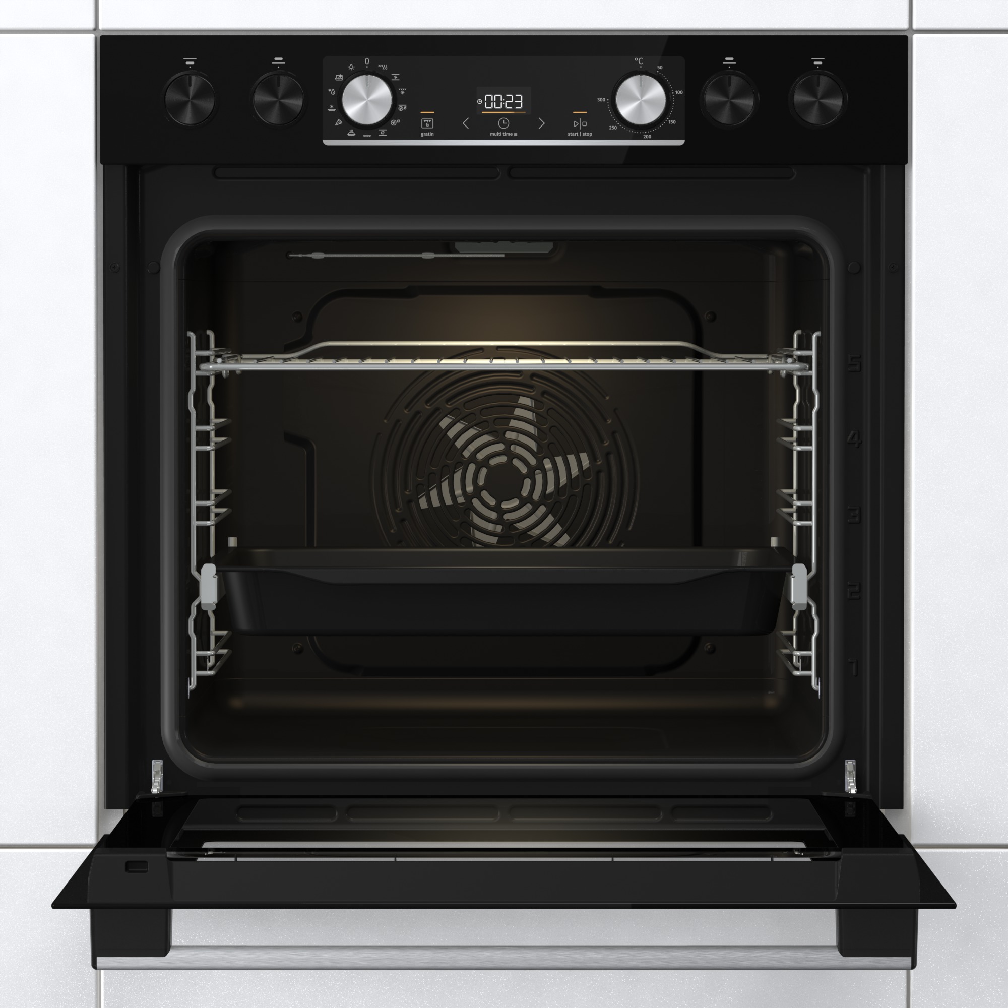 Hisense Gorenje DA EB-Herdset-Hi-Light Black Set4 Heissluft BCX6737E05BG+ECD634X