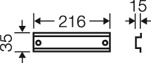 Hensel Tragschiene 216mm lang FP TS 27