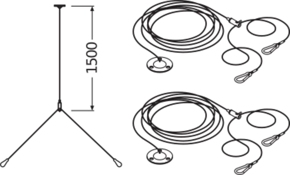 Ledvance Seilabhängung-Set PL SUSPENSION KIT