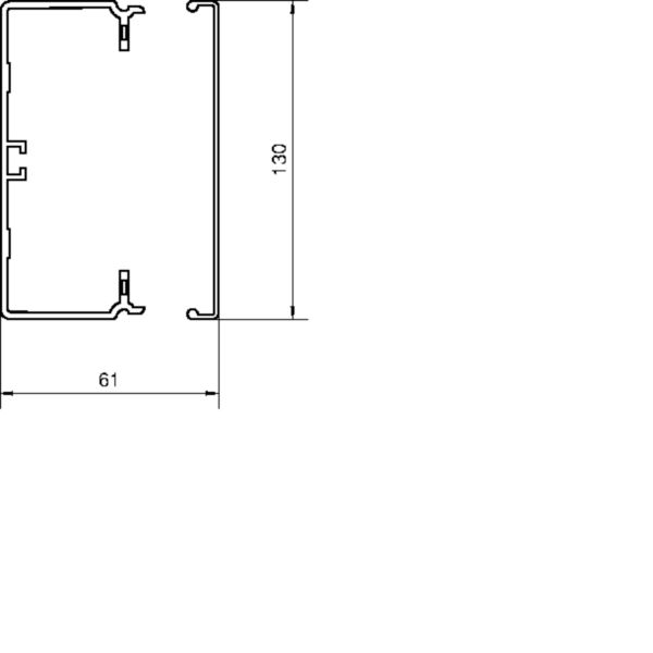 2 M Tehalit Leitungsführungskanal FB 60x130mm vw FB6013009016