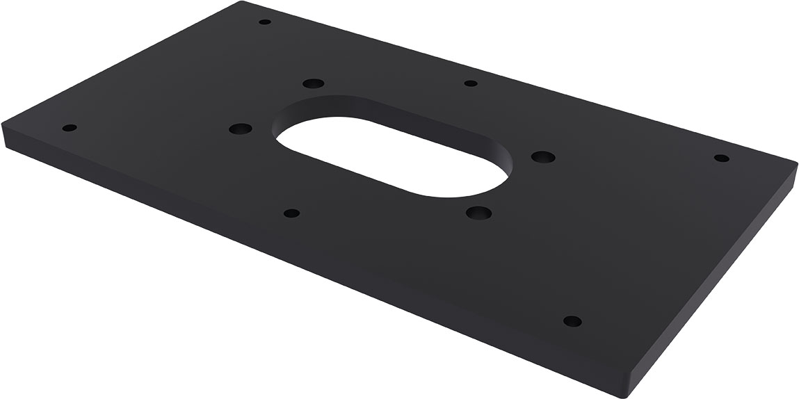 Mennekes E-Mobil. Adapterplatte Edelstahlsae Edelstahlsaeule 18591