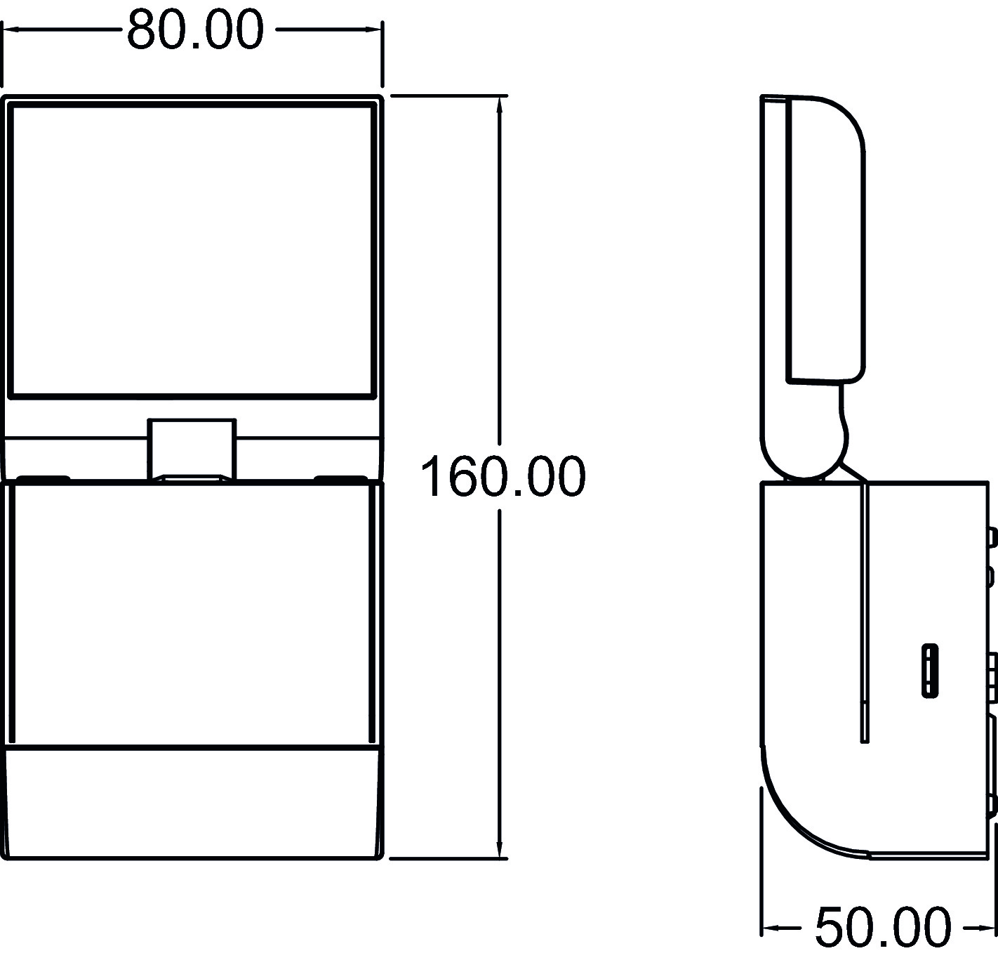 Theben theLeda S8-100 WH LED-Strahler dreh-/schwenkbar, Bewegungsmelder, 4000 K neutralweiß 1020800