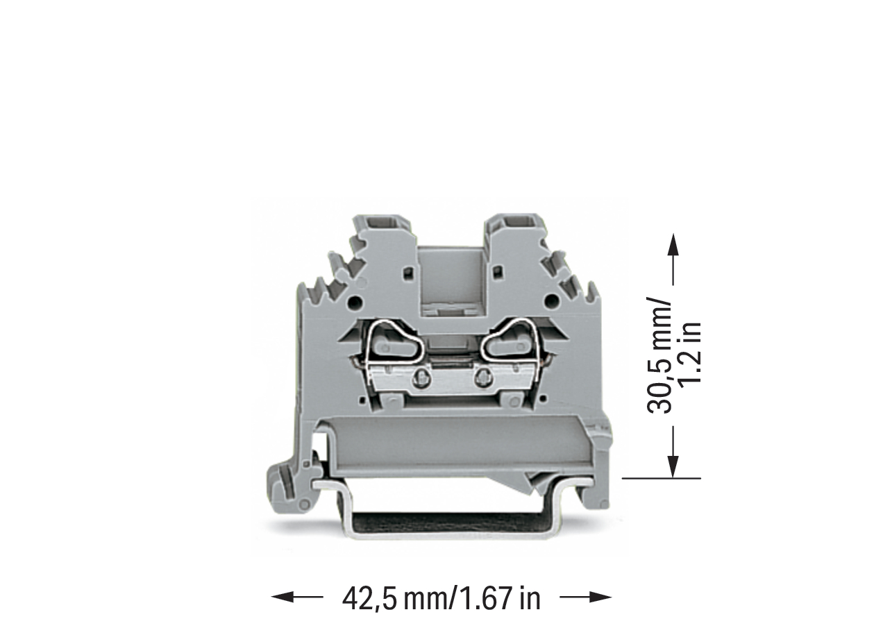 WAGO GmbH & Co. KG Durchgangsklemme gr 0,08-2,5qmm 280-101