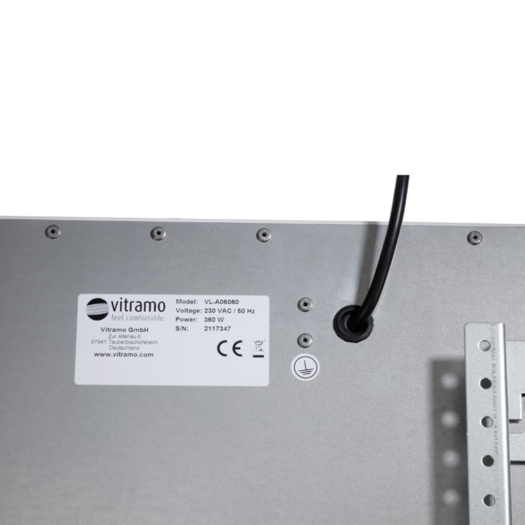 Vitramo Infrarotheizung Wand VL-A12060 ws