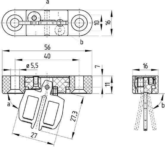 Schmersal Betätiger beweglich  AZ 15/16-B6