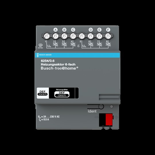 Busch-Jaeger Heizungsaktor 6-fach REG 6254/0.6