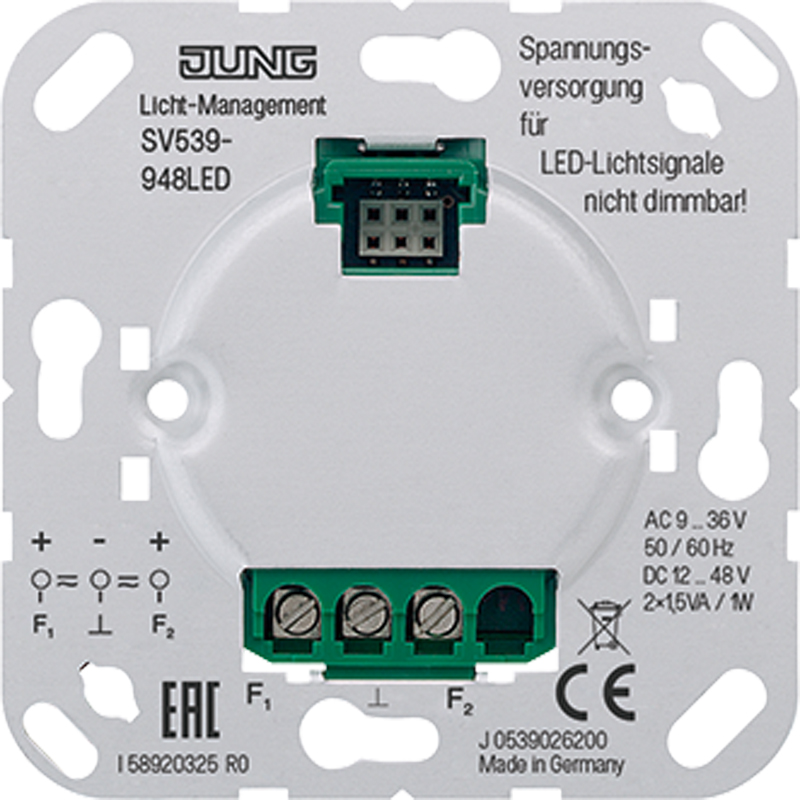 Jung Spannungsversorgung AC9-36V DC12-48V SV 539-948 LED