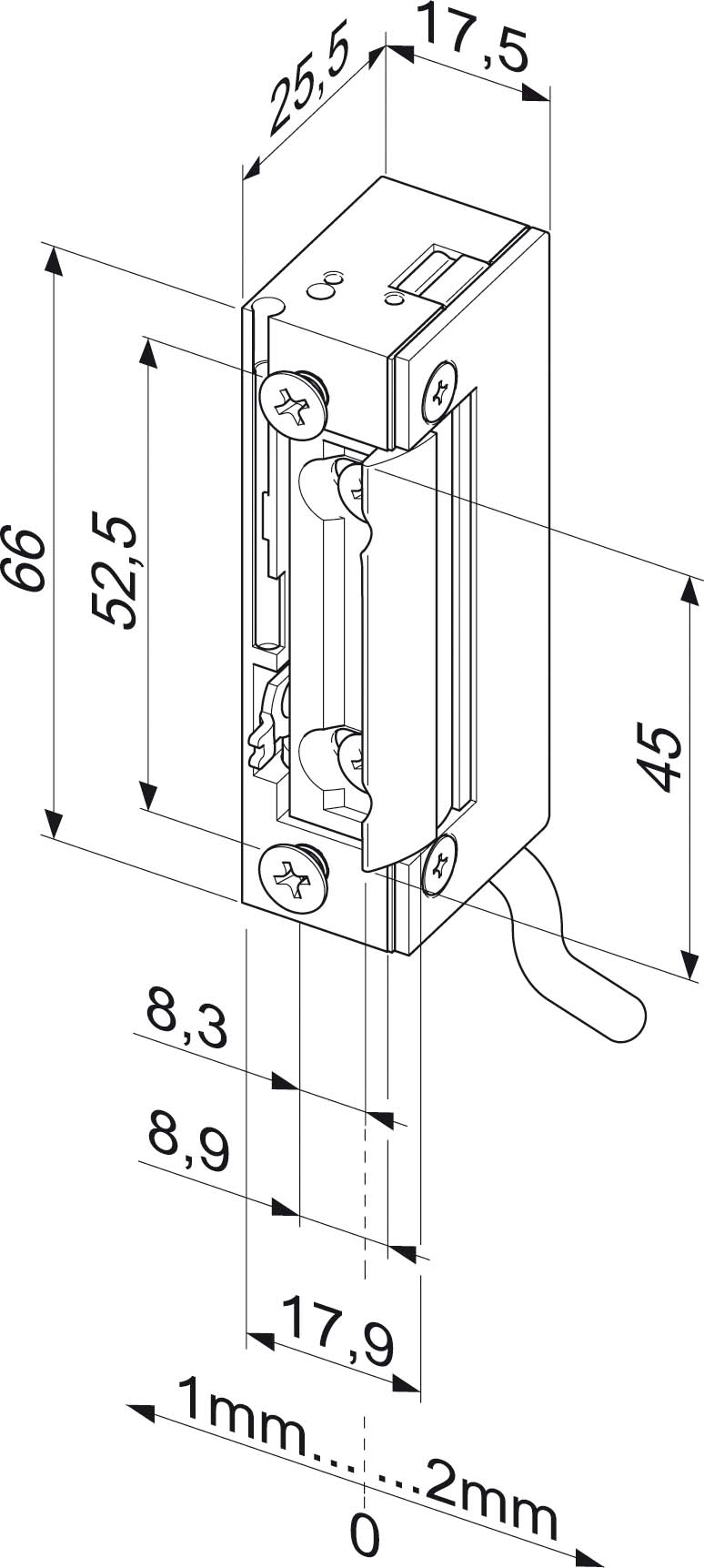 Assa Abloy effeff Türöffner 118WDE FAFIX ohne Stulp 118WE-------A71