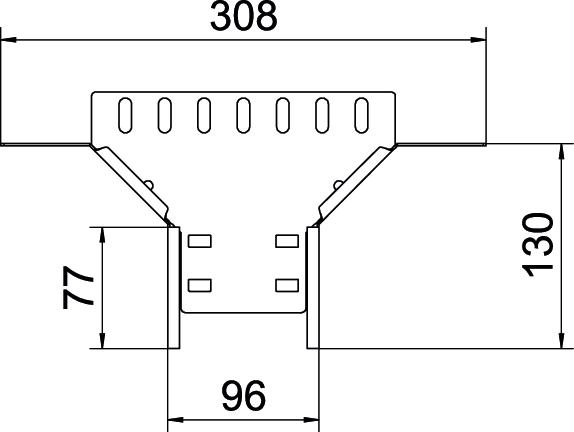 OBO Bettermann Vertr Anbau-Abzweigstück Kabelrinne 60x100 RAA 610 FS