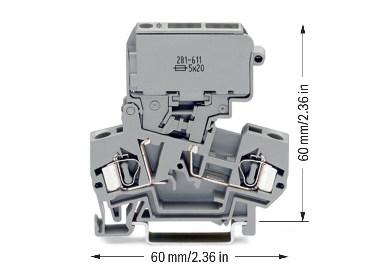 WAGO GmbH & Co. KG Sicherungsklemme gr 0,08-4qmm 281-611