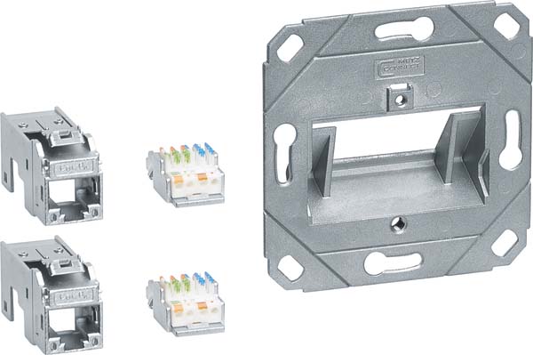 Tehalit Anschluss Modul 2x RJ45 Cat.6a GMKSRJ45C6A2