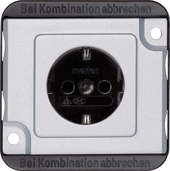 Merten SCHUKO-Steckdose mattsilber MEG2300-7060