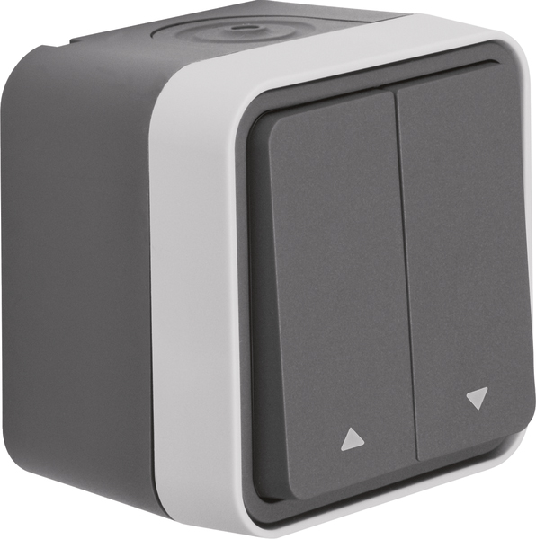 Berker Jalousie-Serientaster Pfeile AP gr/lgrmatt 50753535