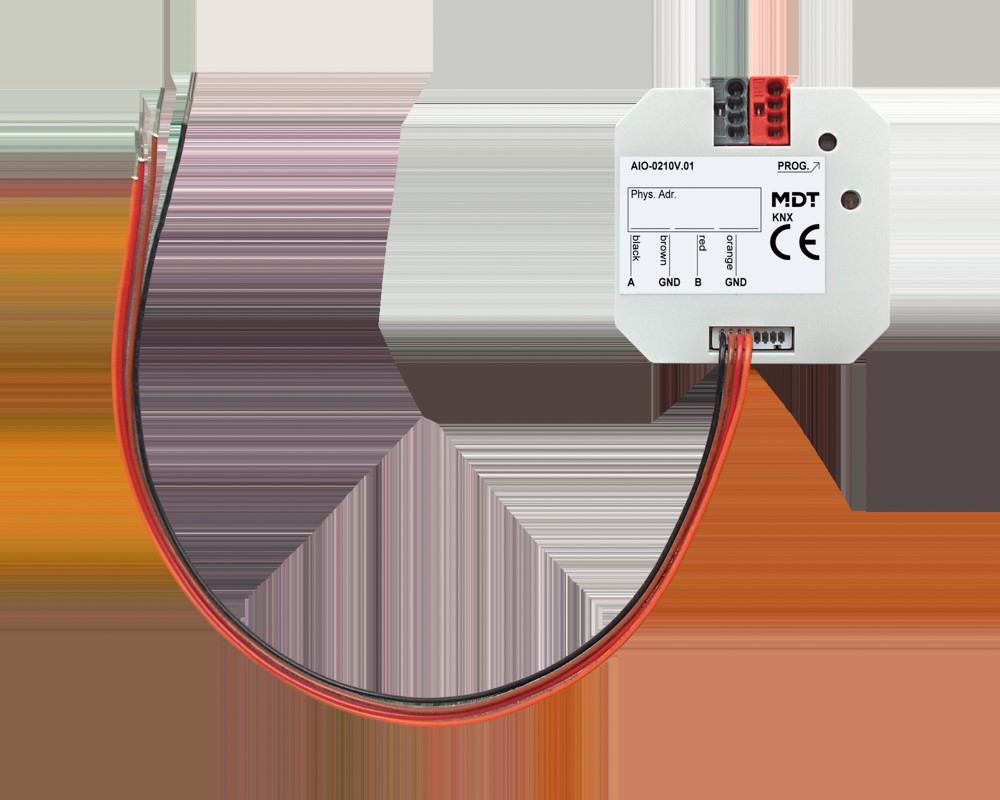 MDT technologies Schaltaktor 2-fach I/O UP, 0-10V AIO-0210V.01