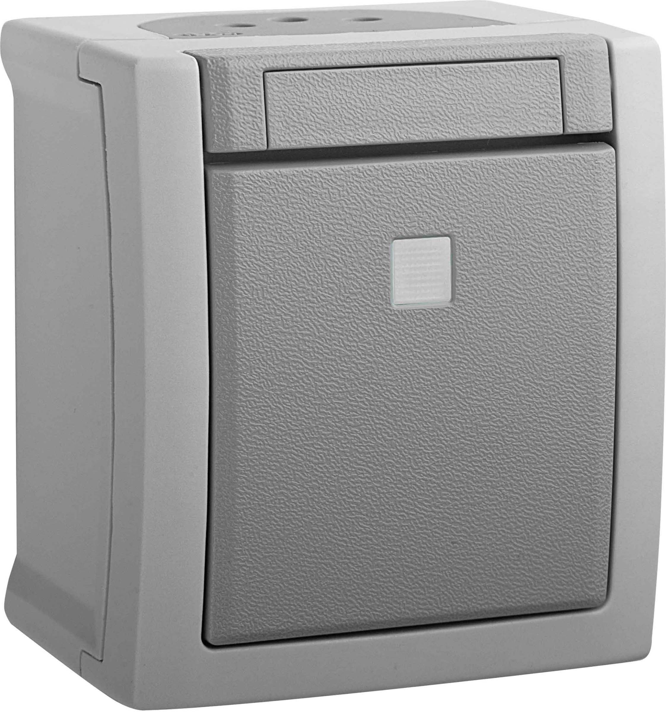 HHG Wechselschalter beleuchtet FR-AP IP54 90591063-DE