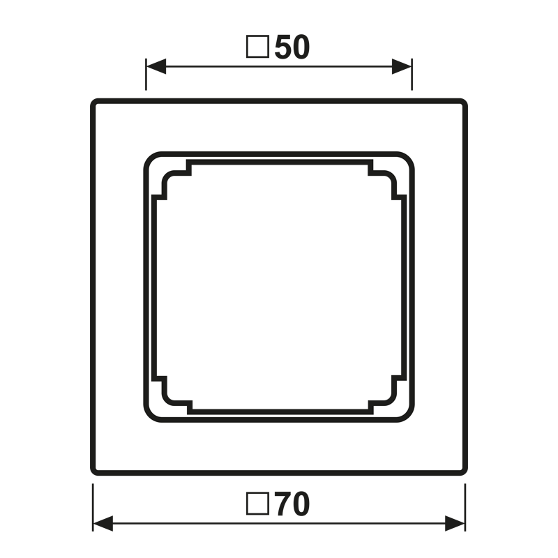 Jung Zwischenrahmen aws zur Montage LS 961 Z WW