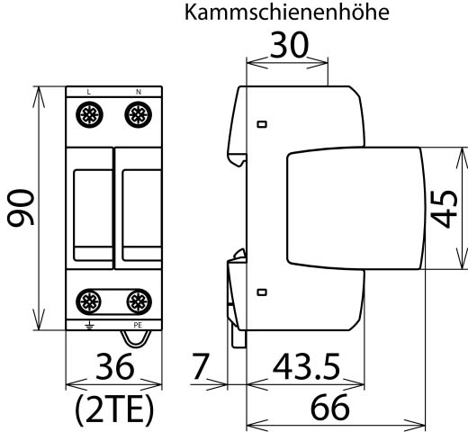 DEHN ÜS-Ableiter DEHNguard  DG M TT 2P 275