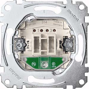 Merten Aus-Kontrollschalter-Eins. 2-pol.10AX 250V AC MEG3102-0000