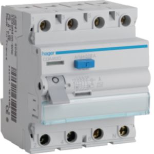Hager FI-Schutzschalter 4pol. 63A/30mA,6kA CDA463D