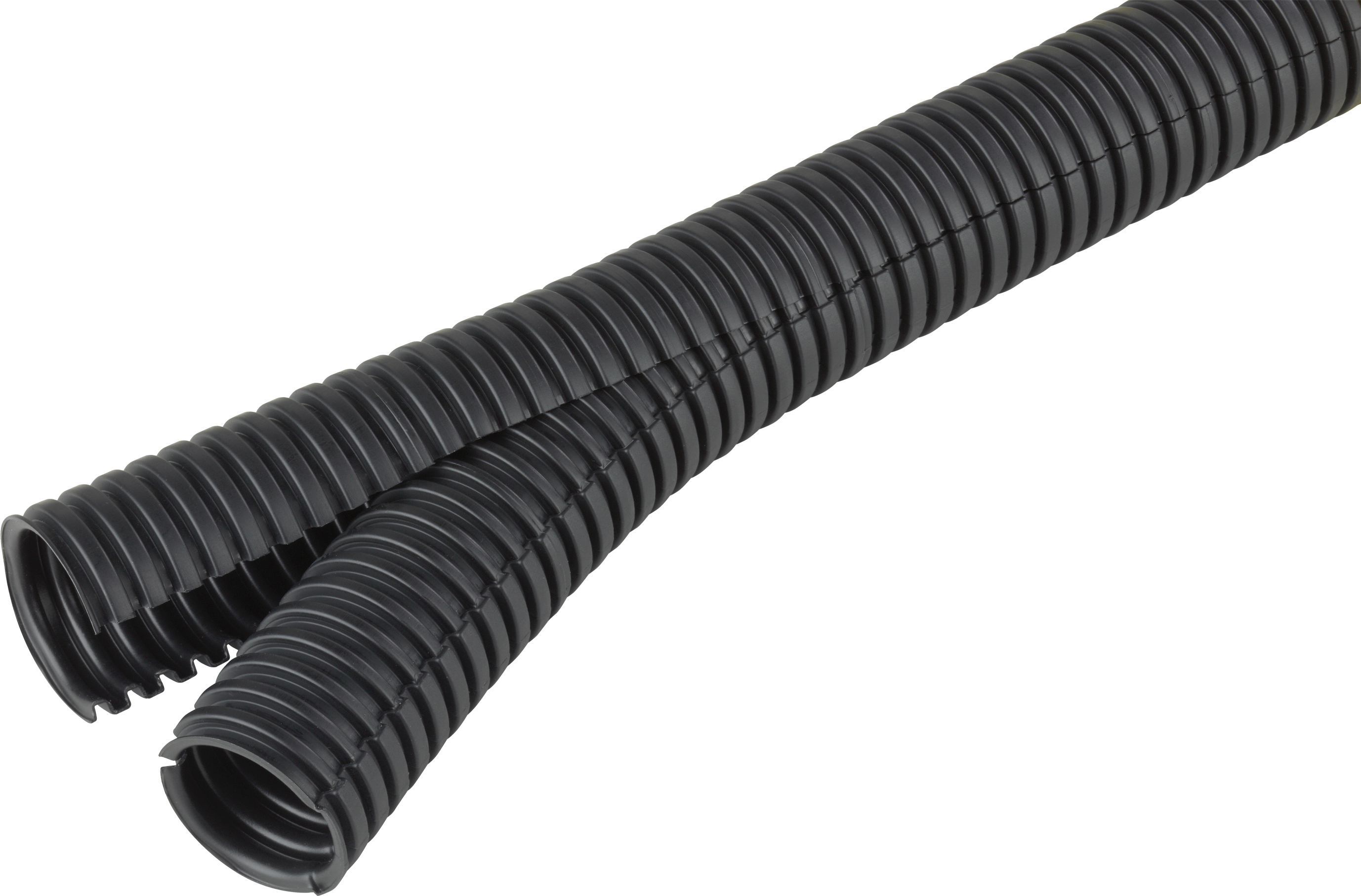 10 M Fränkische Wellrohr verschließbar flexibel, schwarz Co-flex PP 100 sw