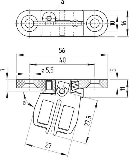 Schmersal Betätiger beweglich AZ 15/16-B2