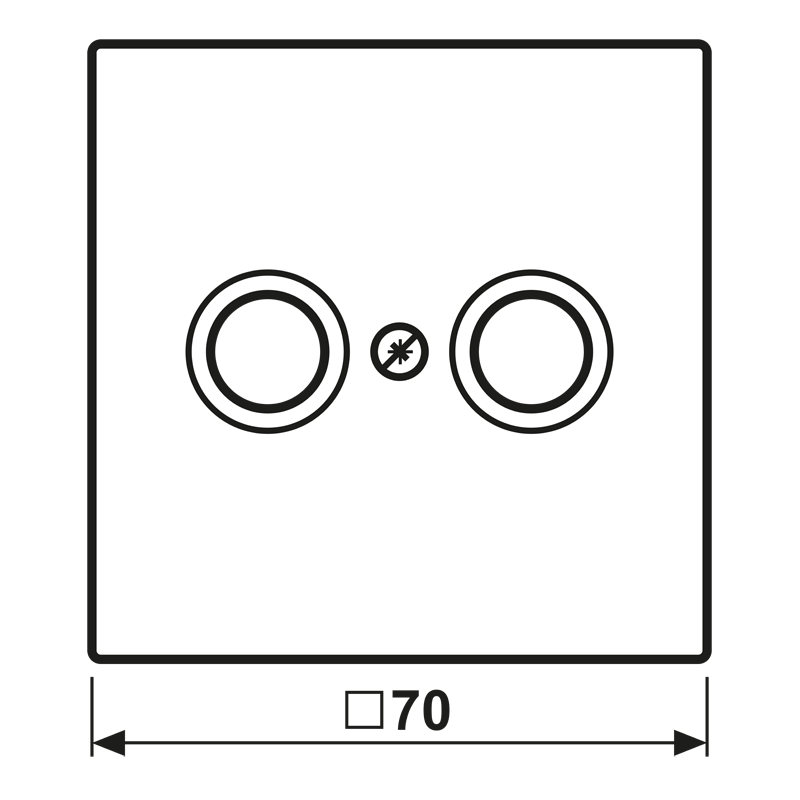 Jung Abdeckung lgr für Antennendose LS 990 TV LG