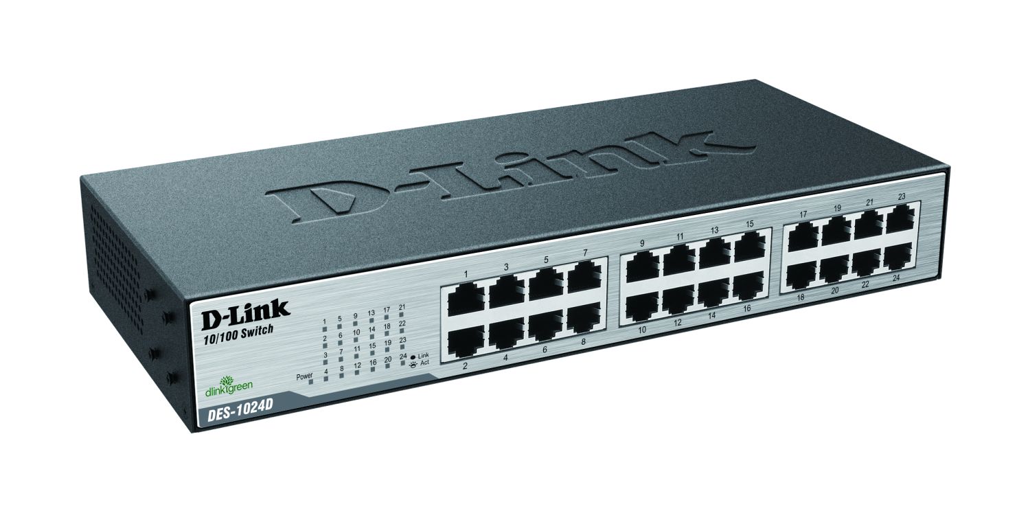 DLink Deutschland 24-Port Ethernet Switch 24x10/100Mbit DES-1024D/E