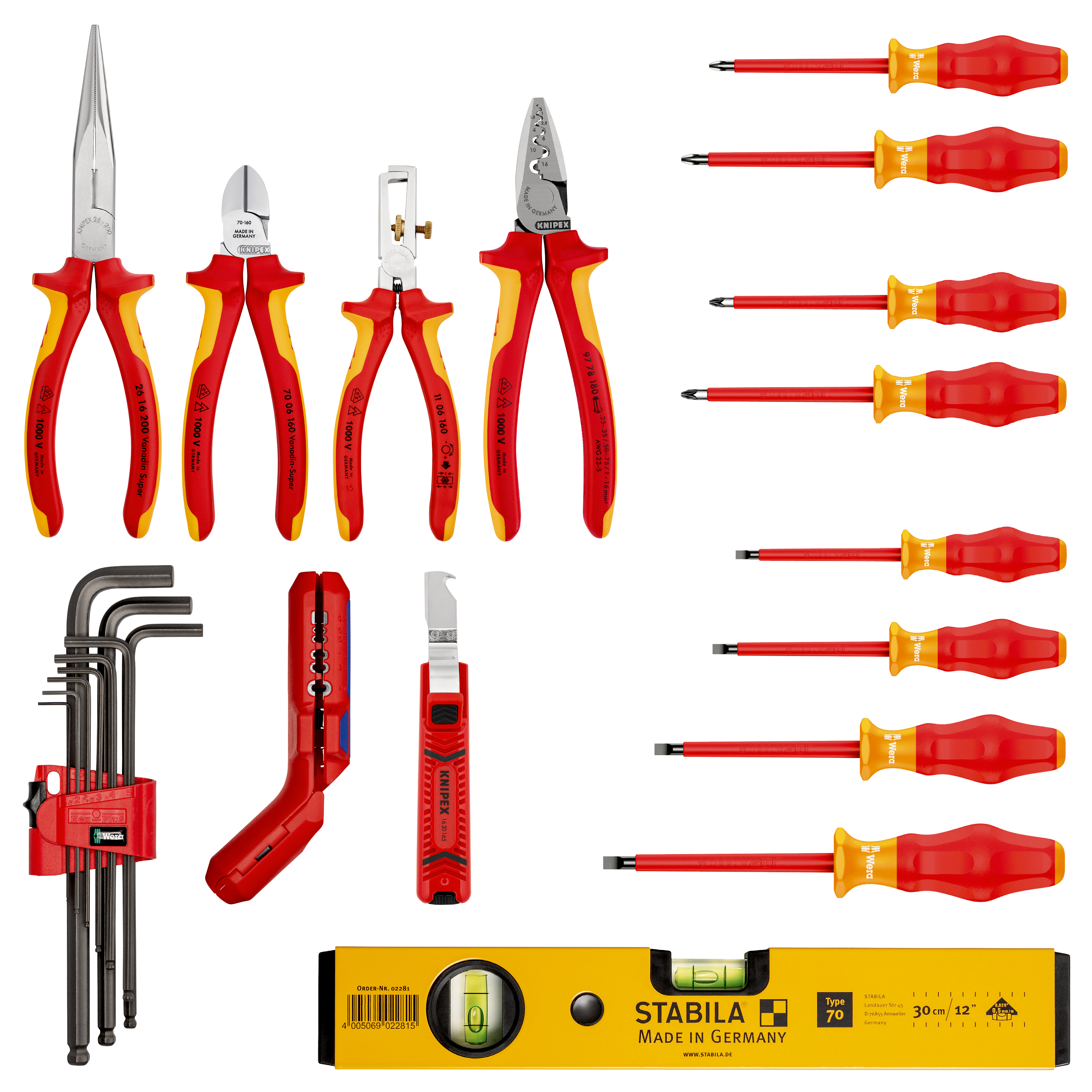 Knipex-Werk Werkzeugkoffer 24-tlg. sw robust23 Start Elekt 00 21 34 HL S2