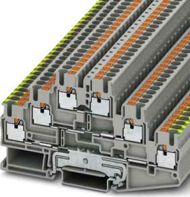Phoenix Contact Schutzleiter-Reihenklemme 5,2 mm, grau PT 2,5-PE/L/L Phoenix Contact Schutzleiter-Reihenklemme 5,2 mm, grau PT 2,5-PE/L/L