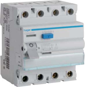 Hager FI-Schutzschalter 4pol. 40A/30mA,6kA CDA440D